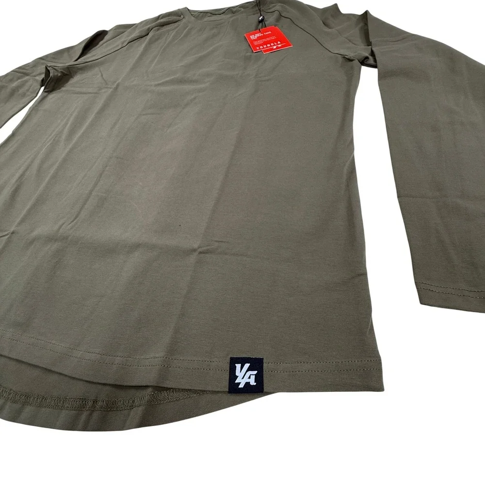 YoungLA 410 Mens Long Sleeve Shirt Olive Green Medium NWT - Picture 3 of 8
